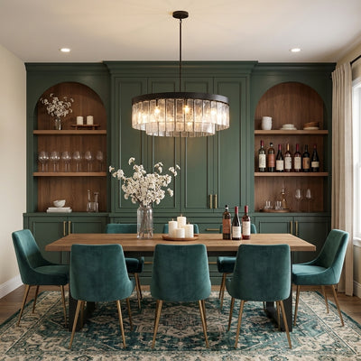 Ciara 9-light Chandelier in Matte Black