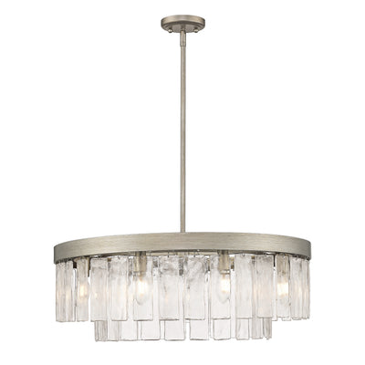 Golden Lighting Ciara 9-light Chandelier in Peruvian Silver - - Golden Lighting