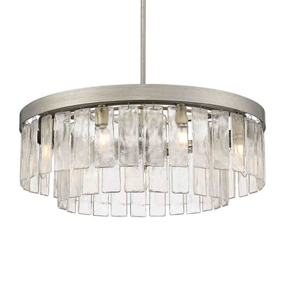 Golden Lighting Ciara 9-light Chandelier in Peruvian Silver - - Golden Lighting