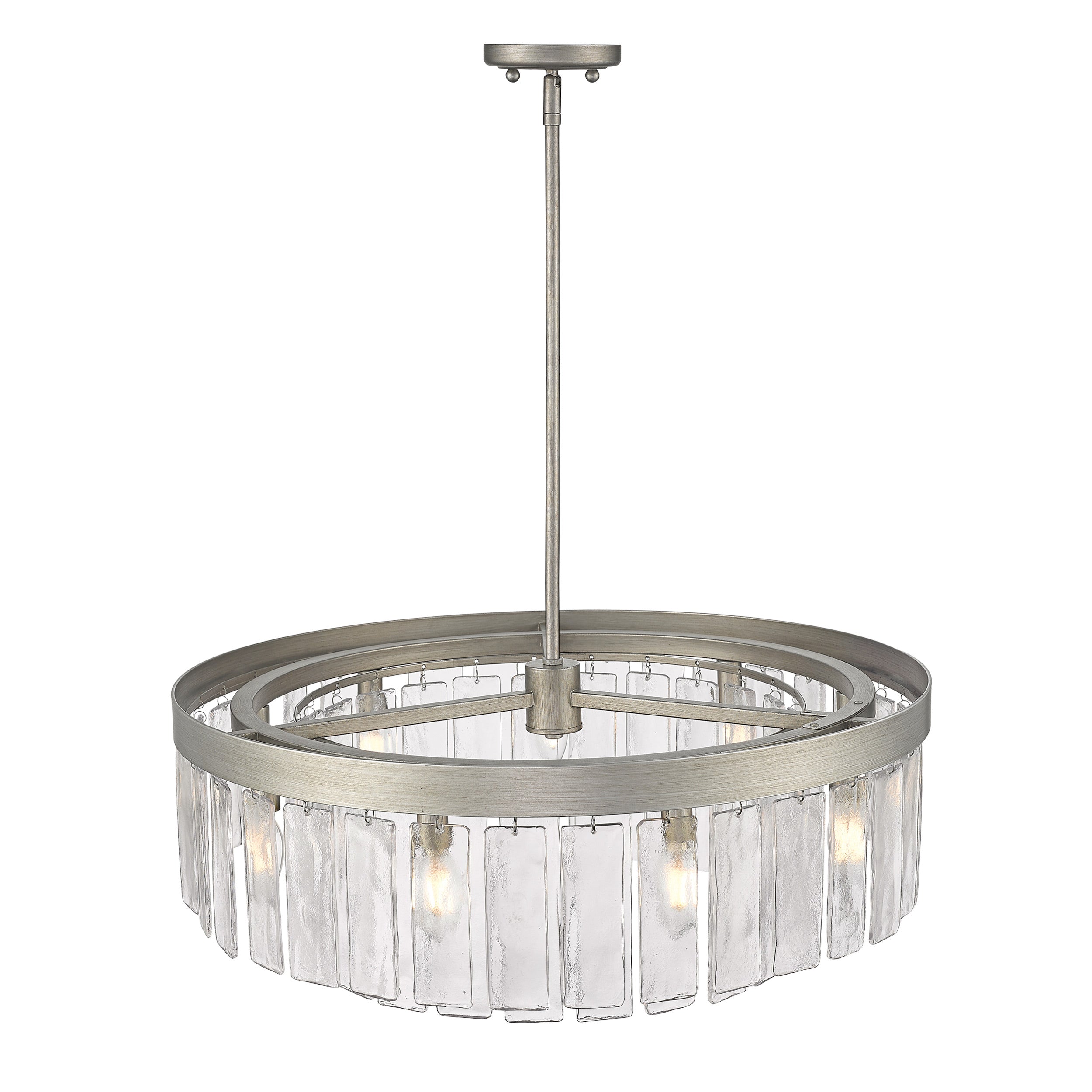 Golden Lighting Ciara 9-light Chandelier in Peruvian Silver - - Golden Lighting