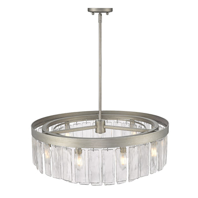 Golden Lighting Ciara 9-light Chandelier in Peruvian Silver - - Golden Lighting