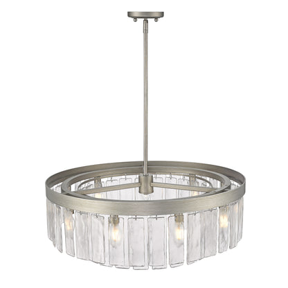 Golden Lighting Ciara 9-light Chandelier in Peruvian Silver - - Golden Lighting