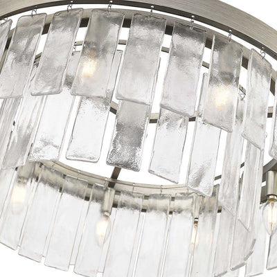Golden Lighting Ciara 9-light Chandelier in Peruvian Silver - - Golden Lighting