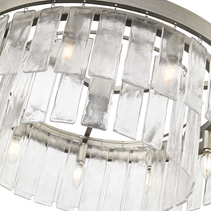 Golden Lighting Ciara 9-light Chandelier in Peruvian Silver - - Golden Lighting