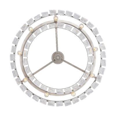 Golden Lighting Ciara 9-light Chandelier in Peruvian Silver - - Golden Lighting