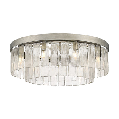 Golden Lighting Ciara 9-light Semi-Flush Mount in Peruvian Silver - - Golden Lighting