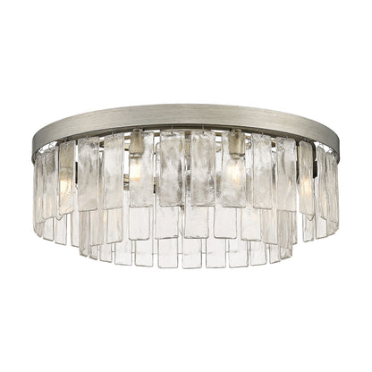 Golden Lighting Ciara 9-light Semi-Flush Mount in Peruvian Silver - - Golden Lighting