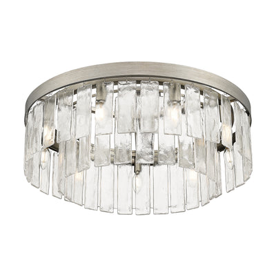 Golden Lighting Ciara 9-light Semi-Flush Mount in Peruvian Silver - - Golden Lighting