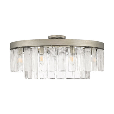 Golden Lighting Ciara 9-light Semi-Flush Mount in Peruvian Silver - Default Title - Golden Lighting