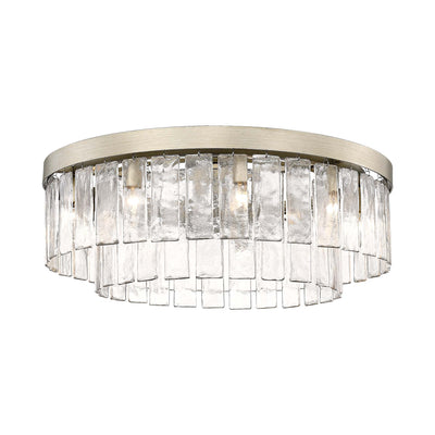 Golden Lighting Ciara 9-light Semi-Flush Mount in White Gold - Default Title - Golden Lighting