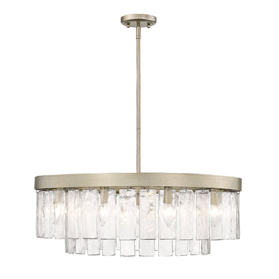 Golden Lighting Ciara 9-light Chandelier in White Gold - - Golden Lighting