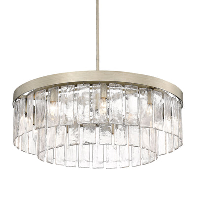 Golden Lighting Ciara 9-light Chandelier in White Gold - - Golden Lighting
