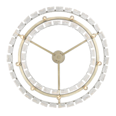 Golden Lighting Ciara 9-light Chandelier in White Gold - - Golden Lighting