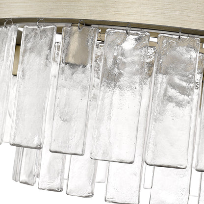 Golden Lighting Ciara 9-light Chandelier in White Gold - - Golden Lighting