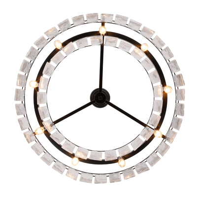 Golden Lighting Ciara 9-light Chandelier in Matte Black - - Golden Lighting