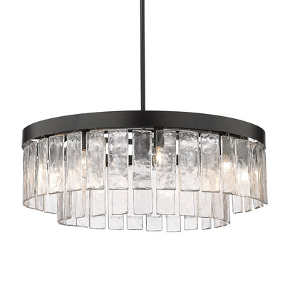 Golden Lighting Ciara 9-light Chandelier in Matte Black - - Golden Lighting