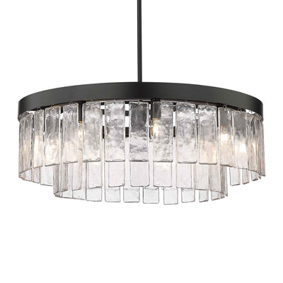 Golden Lighting Ciara 9-light Chandelier in Matte Black - Default Title - Golden Lighting