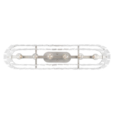 Golden Lighting Ciara 6-light Flush Mount in Peruvian Silver - - Golden Lighting