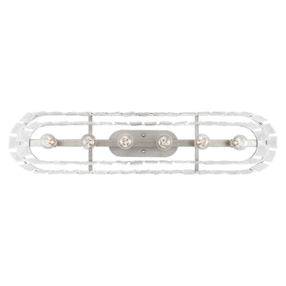 Golden Lighting Ciara 6-light Flush Mount in Peruvian Silver - - Golden Lighting