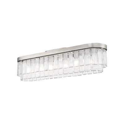Golden Lighting Ciara 6-light Flush Mount in Peruvian Silver - - Golden Lighting