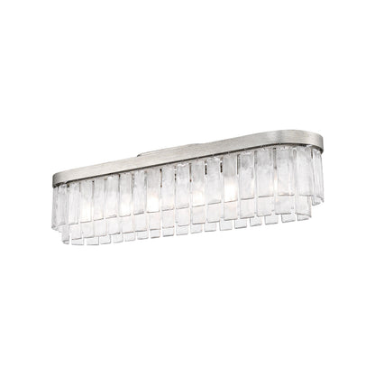 Golden Lighting Ciara 6-light Flush Mount in Peruvian Silver - - Golden Lighting