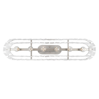 Golden Lighting Ciara 6-light Island Light in Peruvian Silver - - Golden Lighting