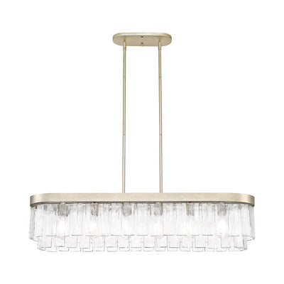 Golden Lighting Ciara 6-light Island Light in White Gold - - Golden Lighting