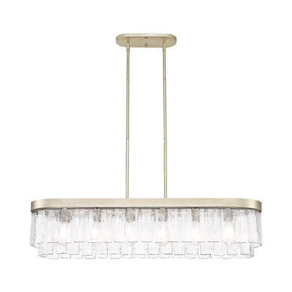 Golden Lighting Ciara 6-light Island Light in White Gold - - Golden Lighting