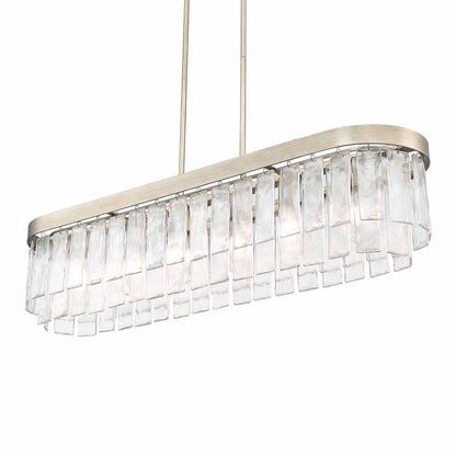 Golden Lighting Ciara 6-light Island Light in White Gold - - Golden Lighting
