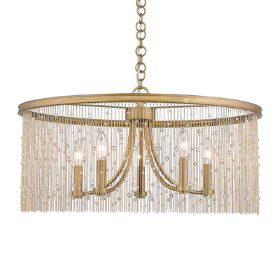 Golden Lighting Marilyn 5-light Chandelier in Peruvian Gold - - Golden Lighting