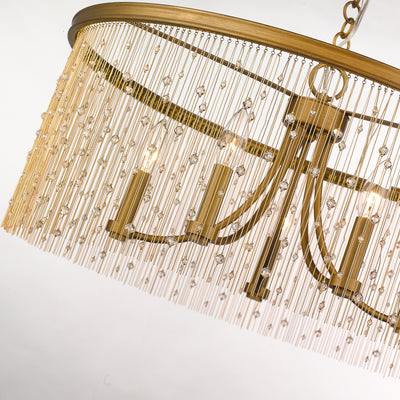 Golden Lighting Marilyn 5-light Chandelier in Peruvian Gold - - Golden Lighting
