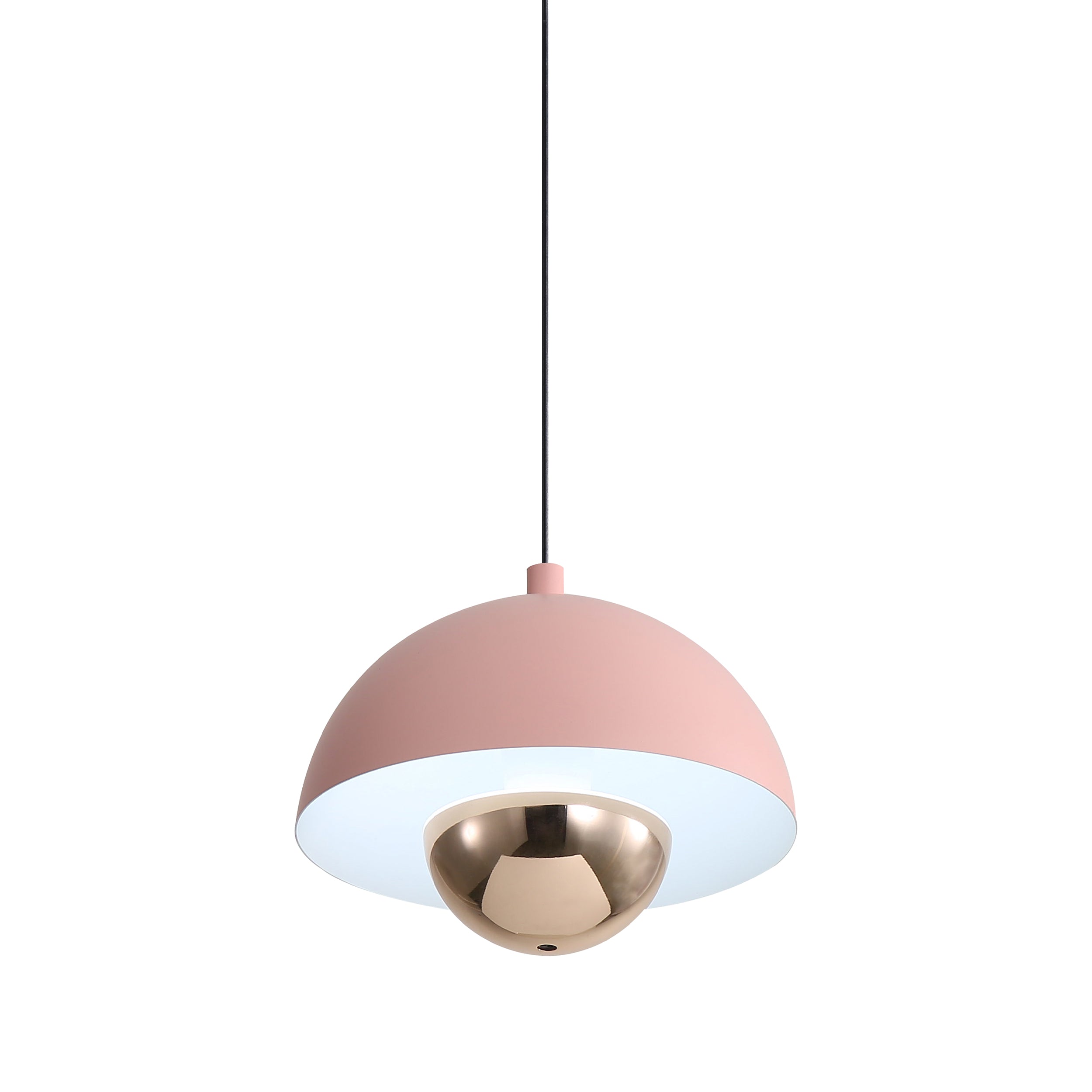 Vintra Integrated LED Pendant in Dusty Rose