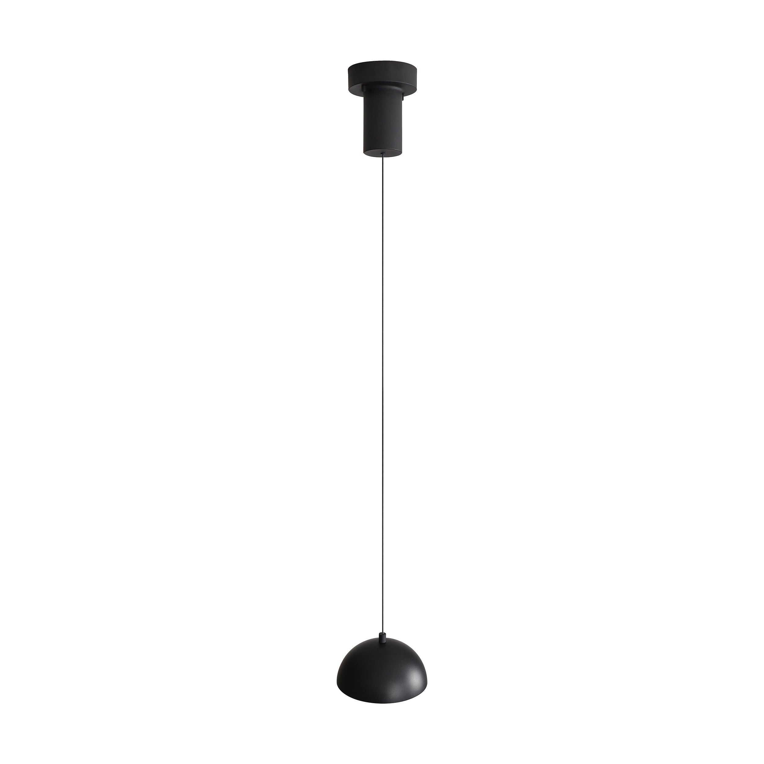 Vintra Integrated LED Pendant in Sand Black and Copper shade
