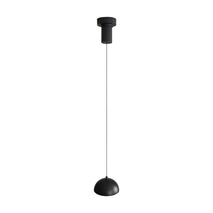 Vintra Integrated LED Pendant in Sand Black and Copper shade