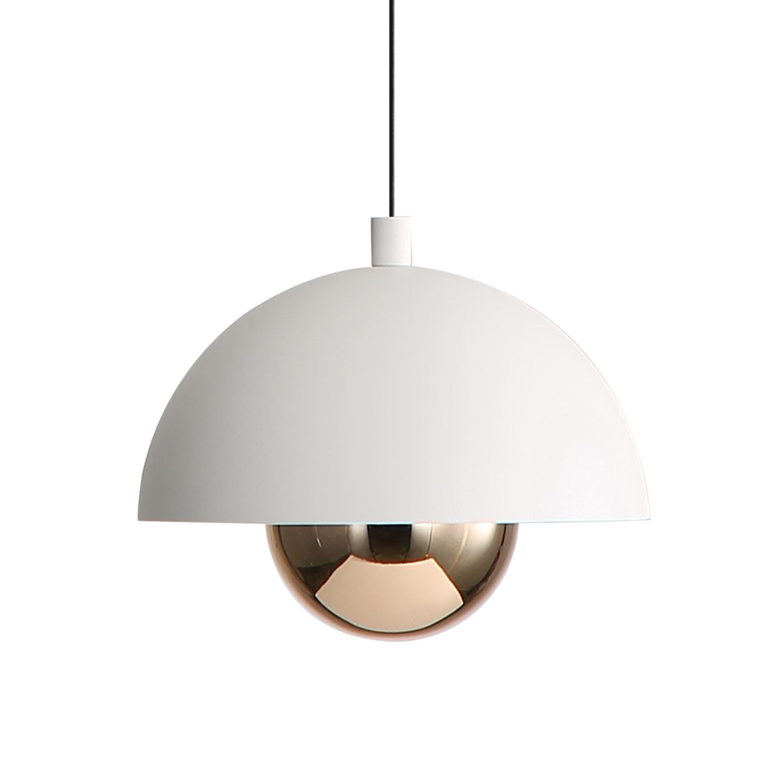 Vintra Integrated LED Pendant in Sand White and Copper shade