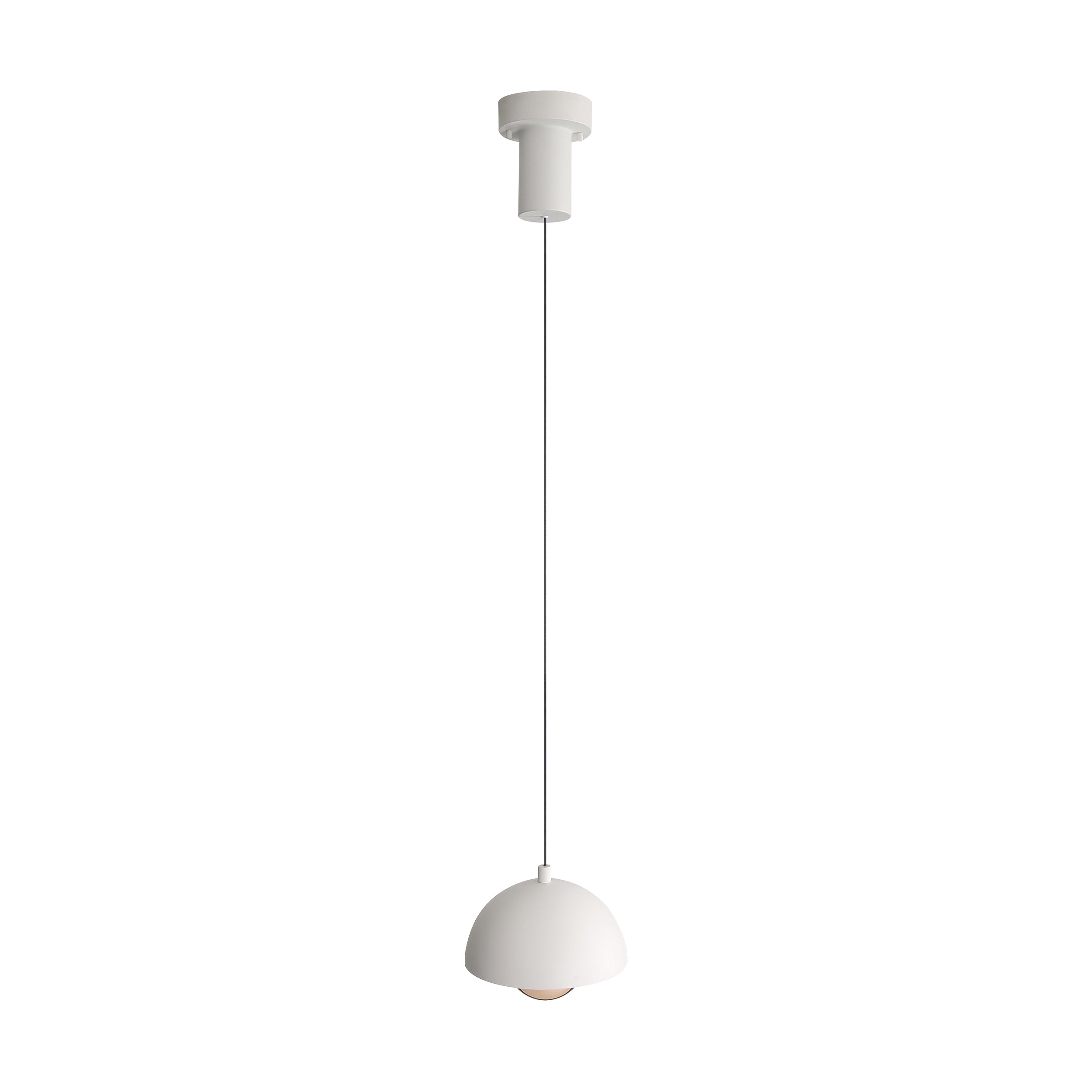Vintra Integrated LED Pendant in Sand White and Copper shade