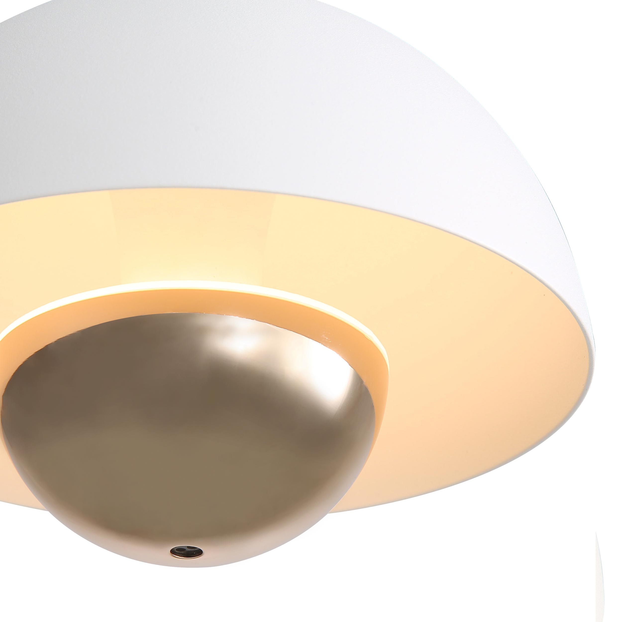 Vintra Integrated LED Pendant in Sand White and Copper shade