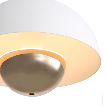 Vintra Integrated LED Pendant in Sand White and Copper shade
