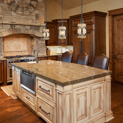 Madera 1-light Pendant in Black Iron