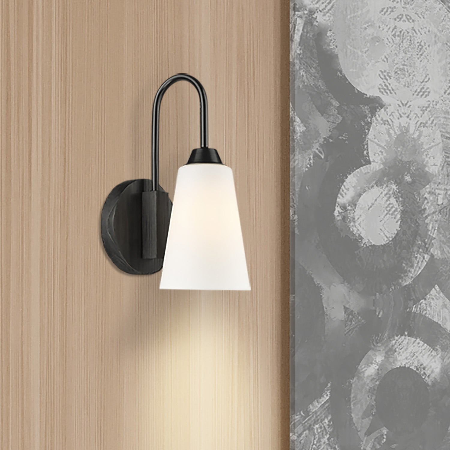 Neela 1-light Wall Sconce in Matte Black