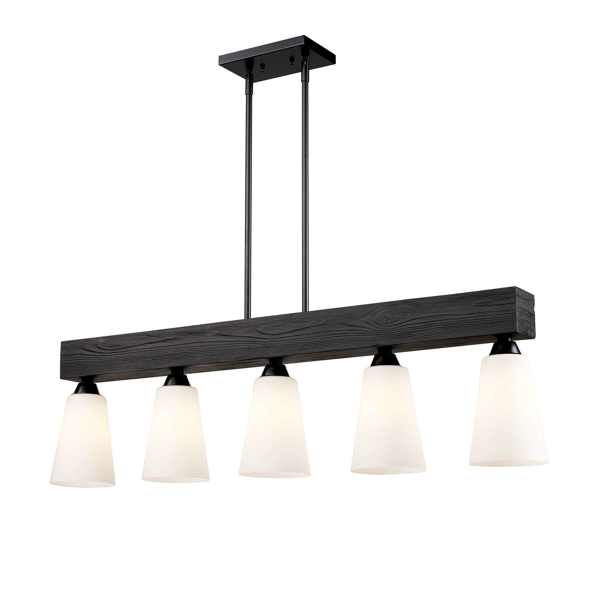 Neela 5-light Island Light in Matte Black