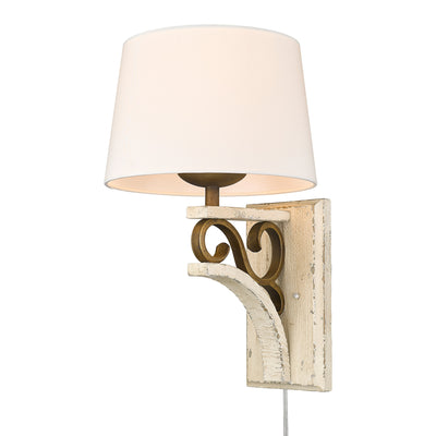 Golden Lighting Solay 1-light Wall Sconce in Burnished Chestnut - - Golden Lighting