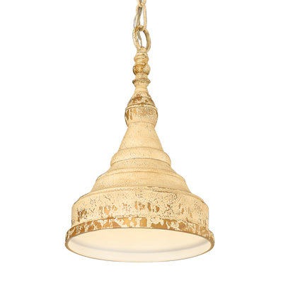 Wellsly 1-light Pendant in Aged Tuscan Stone