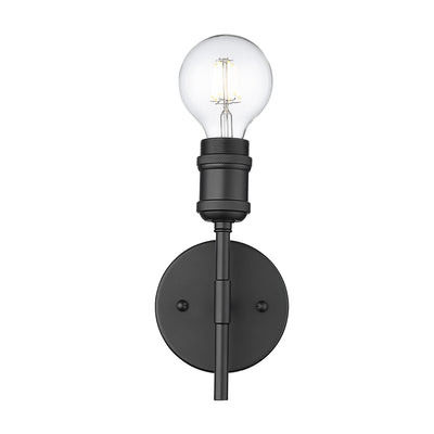 Axel 1-light Wall Sconce in Matte Black - Golden Lighting