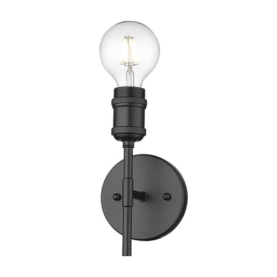 Axel 1-light Wall Sconce in Matte Black - Golden Lighting