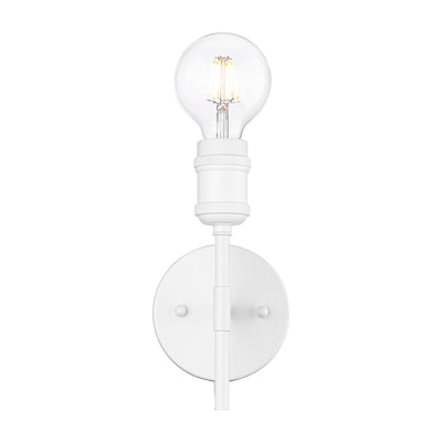 Axel 1-light Wall Sconce in Matte White, alternate view - Golden Lighting