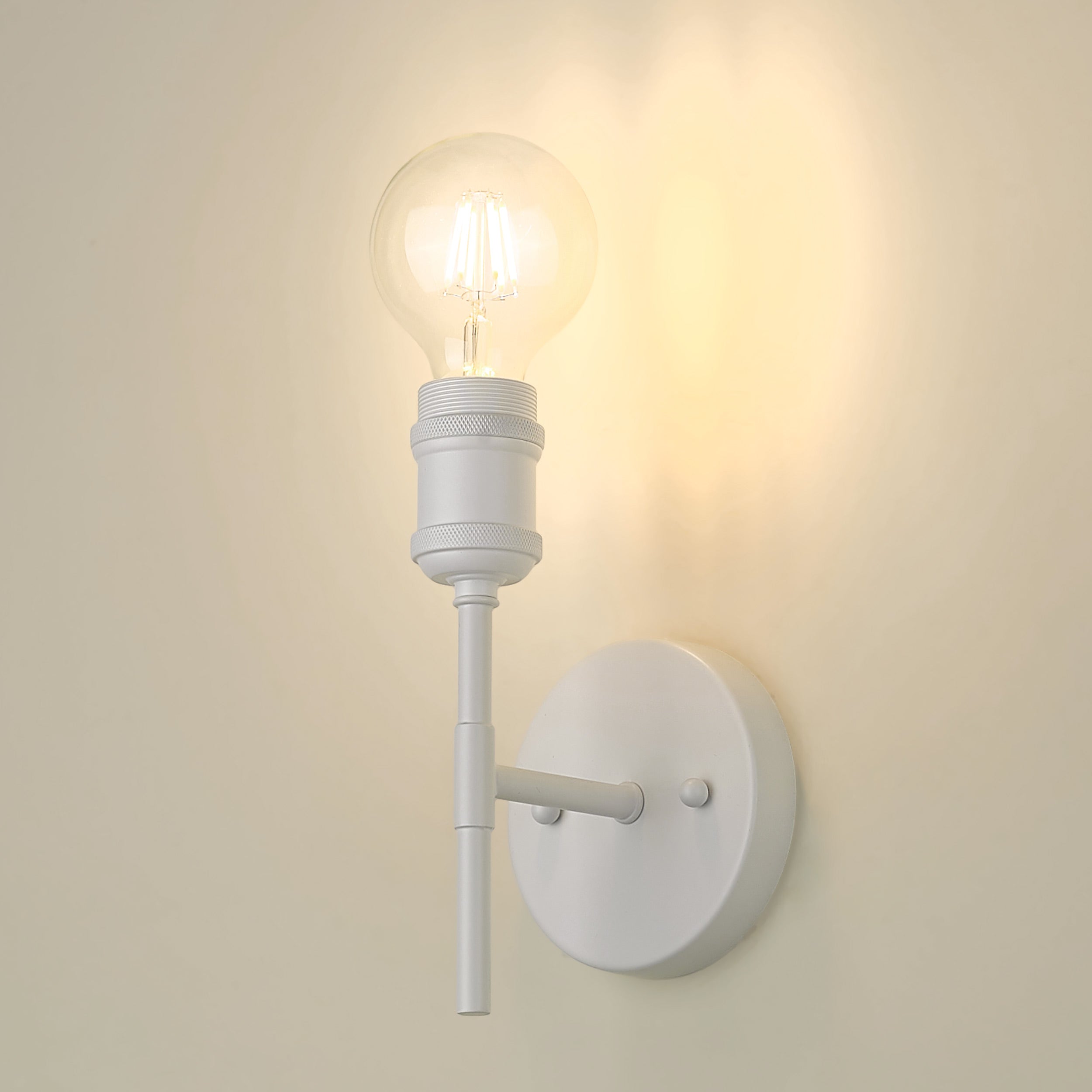 Axel 1-light Wall Sconce in Matte White, alternate view - Golden Lighting