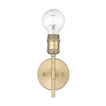 Axel BCB 1 Light Wall Sconce in Brushed Champagne Bronze - Brushed Champagne Bronze / No Shade / NA - Golden Lighting