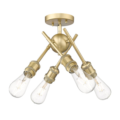 Axel 1-light Wall Sconce in Brushed Champagne Brass