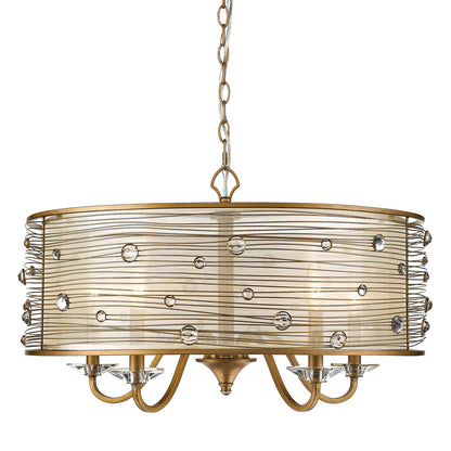 Golden Lighting Joia 5-light Chandelier in Peruvian Gold